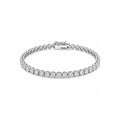 Classic Round-Cut Tennis Gold Bracelet
