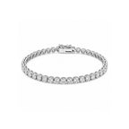 Classic Round-Cut Tennis Gold Bracelet