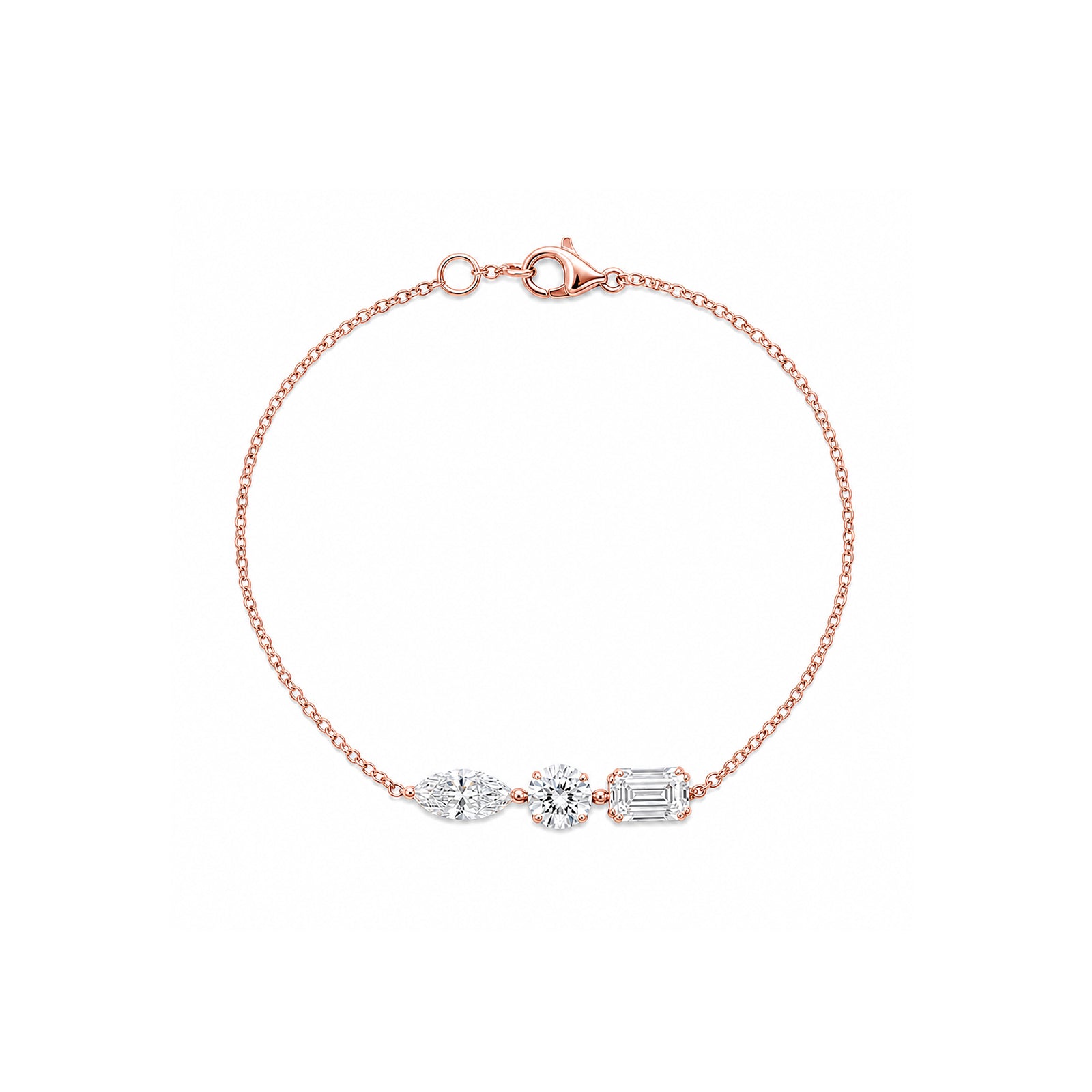 "Symphony of Light" Trio-Gem Gold Bracelet