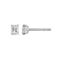 Princess Cut Square Diamond Gold Earrings Studs