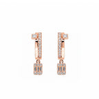 Elegant Geometric Sparkle Drop Earrings