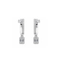 Elegant Geometric Sparkle Drop Earrings