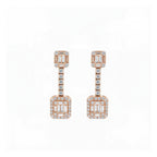 Elegant Geometric Gold Drop Earrings