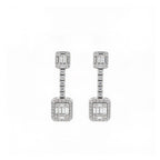 Elegant Geometric Gold Drop Earrings