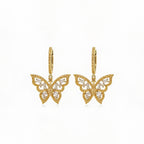 Elegant Butterfly Drop Earrings Dazzling & Chic