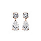 14K Gold Classic Teardrop Bridal Earrings