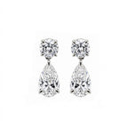 14K Gold Classic Teardrop Bridal Earrings