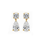 14K Gold Classic Teardrop Bridal Earrings