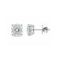 Classic 4-Prong Round Brilliant Lab-Grown Diamond Solitaire Stud Earrings Timeless Essential