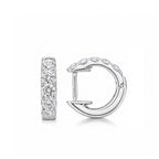 14K Gold Lab-Grown Diamond Classic Huggie Hoop Earrings