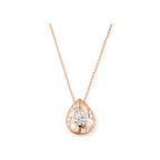 14K Gold Lab-Grown Diamond Pear-Shape Geometric Pendant Necklace