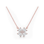 14K Gold Lab-Grown Diamond Four-Leaf Clover Necklace