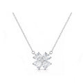 14K Gold Lab-Grown Diamond Four-Leaf Clover Necklace