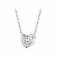 Gold-tone heart pendant necklace
