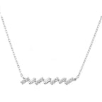 14K Gold Lab-Grown Diamond Zigzag Bar Necklace