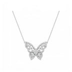 14K Gold Lab-Grown Diamond Butterfly Necklace