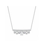 14K Gold Lab-Grown Diamond Crown Bar Fringe Necklace