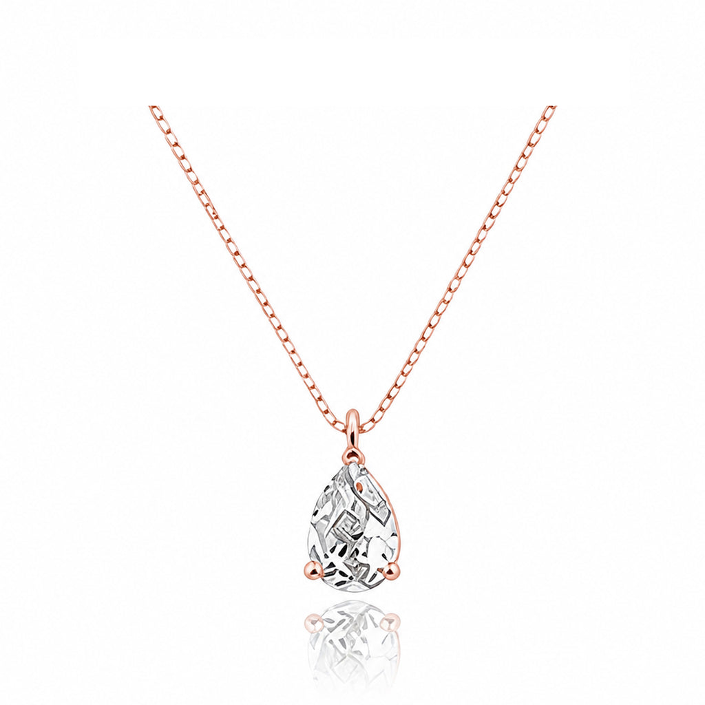 14K Gold Lab-Grown Diamond Pear-Shape Solitaire Necklace