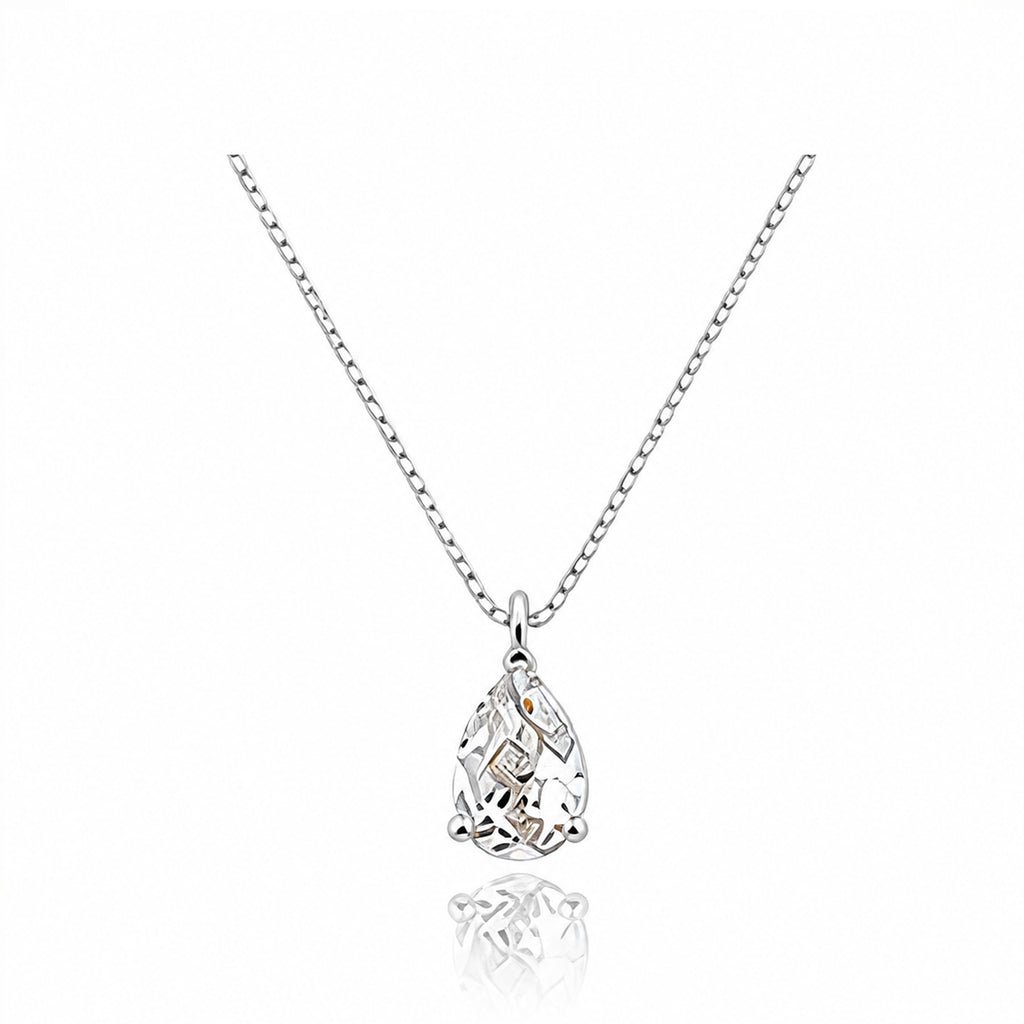 14K Gold Lab-Grown Diamond Pear-Shape Solitaire Necklace