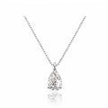 14K Gold Lab-Grown Diamond Pear-Shape Solitaire Necklace