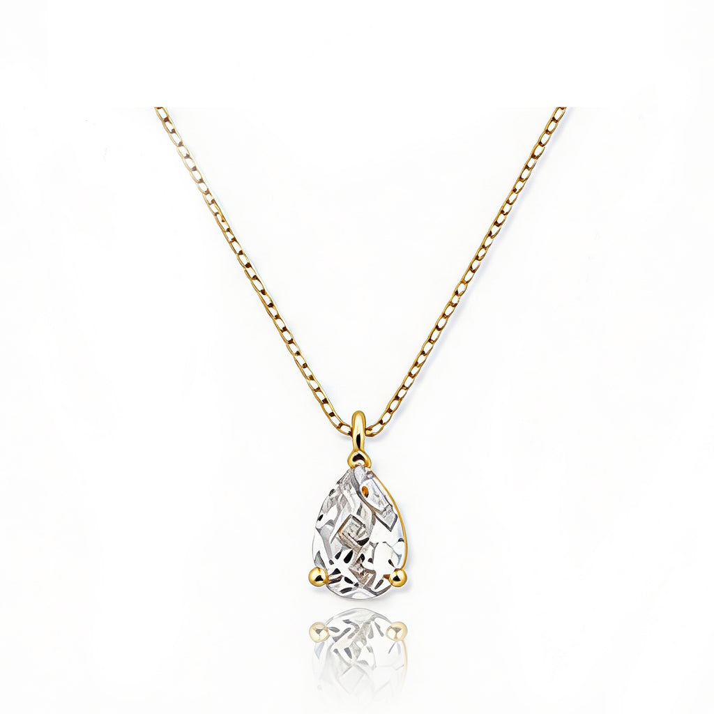 14K Gold Lab-Grown Diamond Pear-Shape Solitaire Necklace