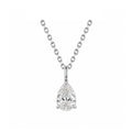14K Gold Lab-Grown Diamond Classic Pear Solitaire Pendant Necklace
