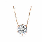 Promise Ring Matching Rose Gold Crown Necklace