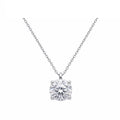 14k Gold Classic Four-Prong Solitaire Necklace - The Essence of Simplicity