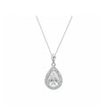 Elegant Pear Shape Teardrop Necklace in 14k Yellow Gold