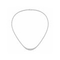 14k Gold Graduated Lab-Grown Diamond Tennis Necklace - A Crescendo of Radiant Light