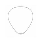 14k Gold Graduated Lab-Grown Diamond Tennis Necklace - A Crescendo of Radiant Light