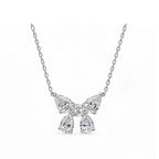 14K Gold Mixed-Cut Lab-Grown Diamond Butterfly Pendant Necklace