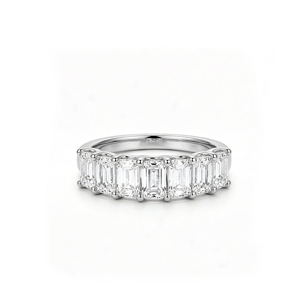 Classic 14K Gold Baguette Lab-Diamond Eternity Band