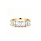 Classic 14K Gold Baguette Lab-Diamond Eternity Band