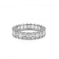 Emerald Cut Full Eternity Stackable Ring, Perfect Promise & Anniversary Gift for Her