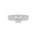 Radiant-Cut Center with Emerald-Cut Side Stones Gold Ring
