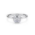 Minimalist 14K Rose Gold Emerald-Cut Lab-Grown Diamond Ring