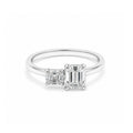 Toi et Moi Emerald & Asscher-Cut Rose Gold Ring