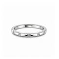 Elegant 14K Yellow Gold Thin Band Ring with Lab-Diamonds
