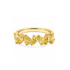 14K Yellow Gold Staggered Pear Cut lab-diamond Ring