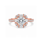 Regal Halo Luxe Cluster Engagement Ring