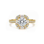 Regal Halo Luxe Cluster Engagement Ring