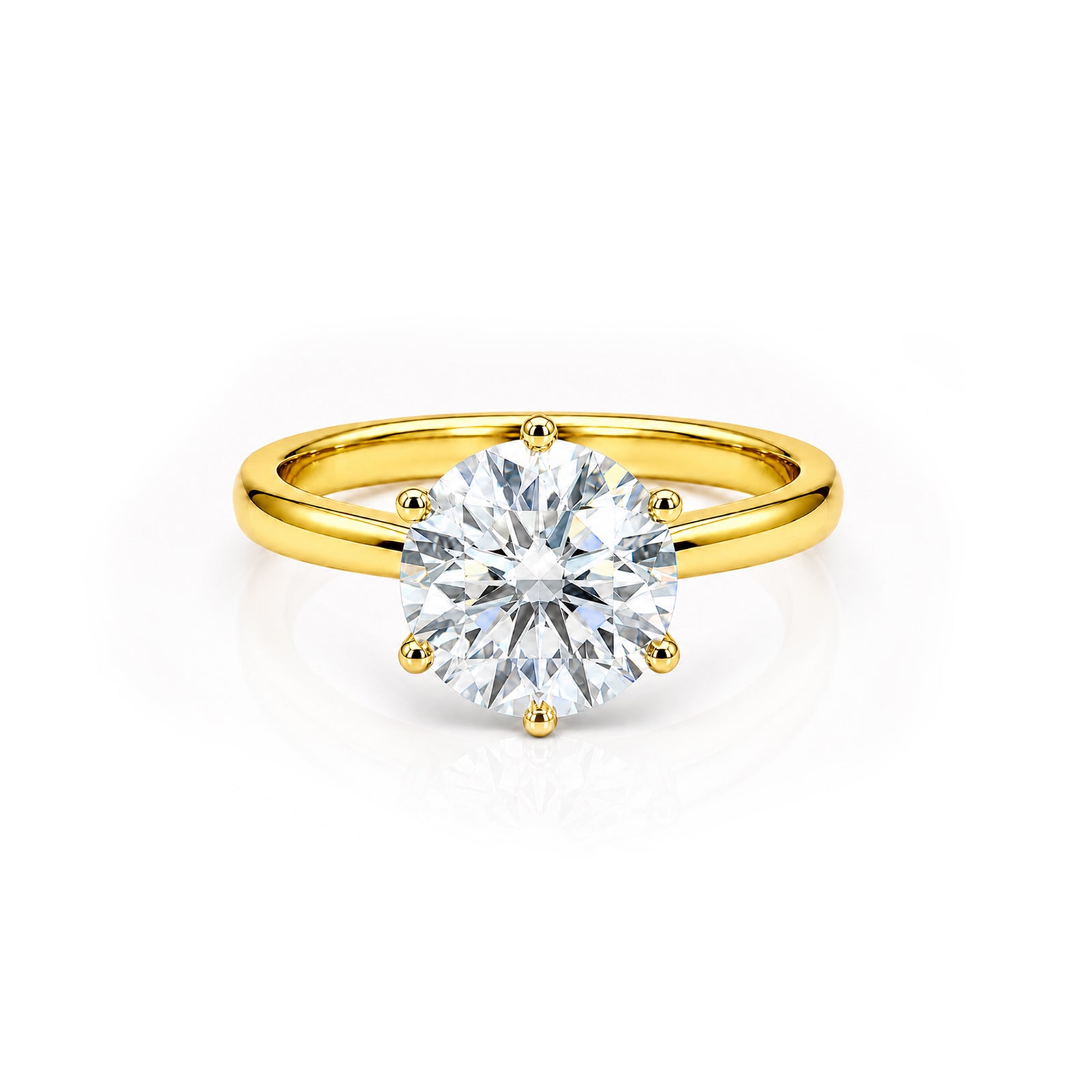 Rose Gold Pear-Shaped Diamond Ring - Side Accent Diamond Style