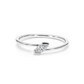 Minimalist Marquise Diamond Yellow Gold Ring