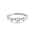 Romantic Heart Diamond Twisted Rope Rose Gold Ring