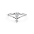Infinity Pear Diamond Ring / Rose Gold Infinity Ring