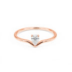 Pure Radiance | Yellow Gold V-Shape Minimalist Ring