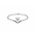 Pure Radiance | Yellow Gold V-Shape Minimalist Ring
