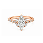 Marquise Three-Stone Ring Vintage Glamour