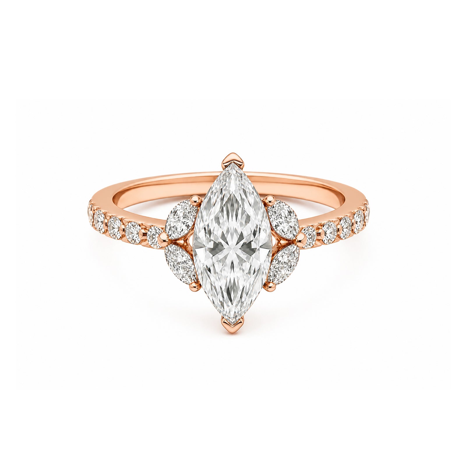 Marquise Three-Stone Ring Vintage Glamour